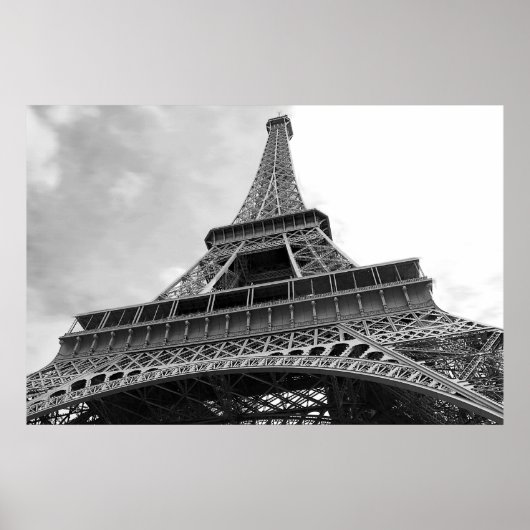 Eenvoudige Eiffeltower Poster (Voorkant)