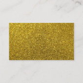 Eenvoudige Elegance Gold Cat Visitekaartje (Achterkant)