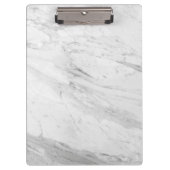 Eenvoudige Elegance White Marble Klembord (Voorkant)