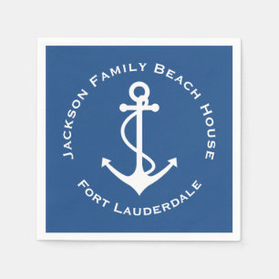 Eenvoudige Elegant Anchor Family Beach Servet