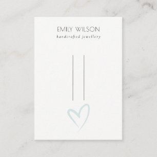 Eenvoudige Elegant Blue Heart Hairclips Pin displa Visitekaartje