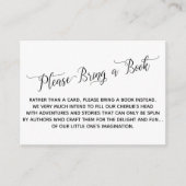 Eenvoudige Elegant Breng een Boekaanvraag Informatiekaartje (Voorkant)