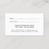 Eenvoudige Elegant Chic Dark Grey Gold Loyalty Kaa (Achterkant)