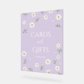 Eenvoudige Elegant Daisies Baby shower Kaarten en  Acryl Bord (Hoek)