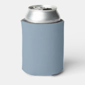 Eenvoudige Elegant Dusty Blue Custom Weddenschap N Blikjeskoeler (Blikje Achterkant)