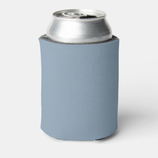 Eenvoudige Elegant Dusty Blue Custom Weddenschap N Blikjeskoeler (Blikje Achterkant)