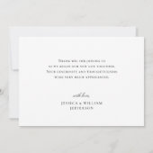 Eenvoudige Elegant Eucalyptus Waterverf Greenery Bedankkaart (Achterkant)