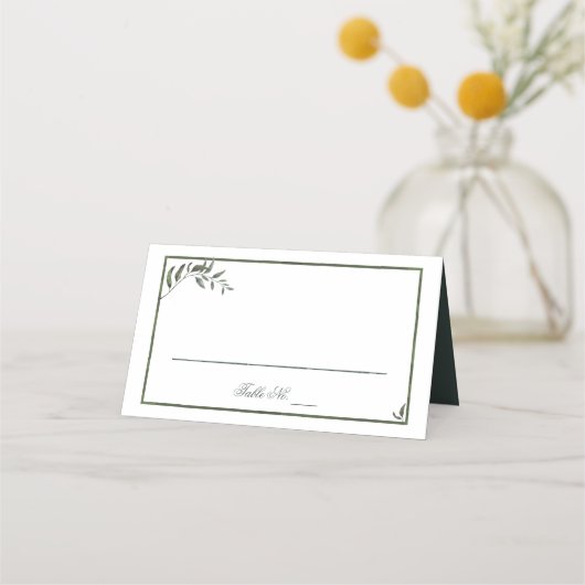 Eenvoudige Elegant Eucalyptus Weddenschap (Voorkant)