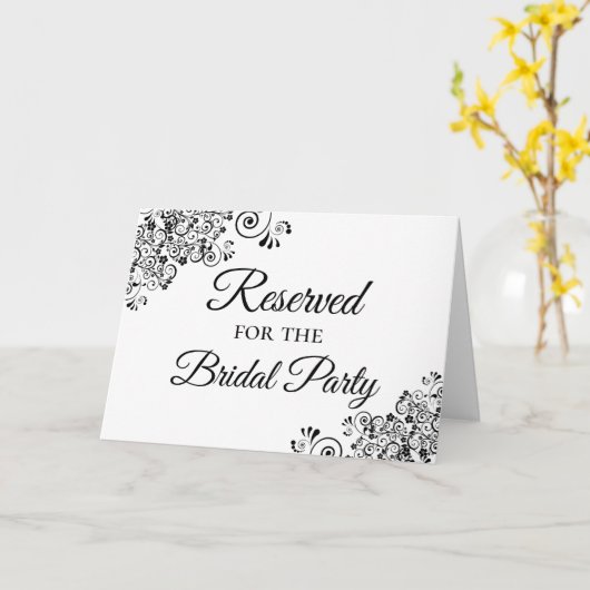 Eenvoudige Elegant Gereserveerd voor de bruidsfees Kaart (Gele Bloem)