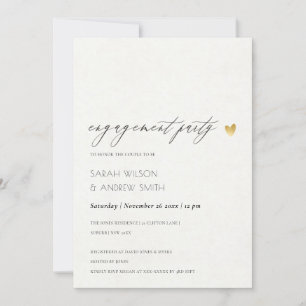 EENVOUDIGE ELEGANT GOLD KRAFT TYPOGRAPHY VERLOVING KAART