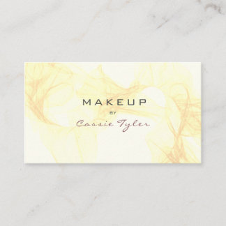 Eenvoudige Elegant Gold Waterverf Abstract Visitekaartje