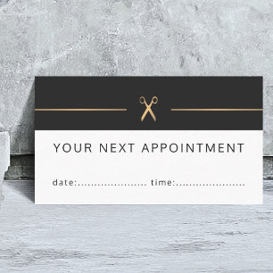 Eenvoudige Elegant Hair Stylist Appointkaart Afsprakenkaartje