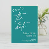 Eenvoudige Elegant Handschrift Script Typografie B Save The Date (Staand voorkant)