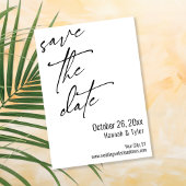 Eenvoudige Elegant handschrift Script Typografie Save The Date