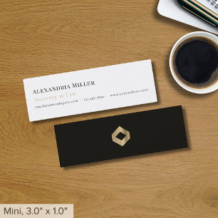Eenvoudige Elegant Luxe Logo Mini Visitekaartje