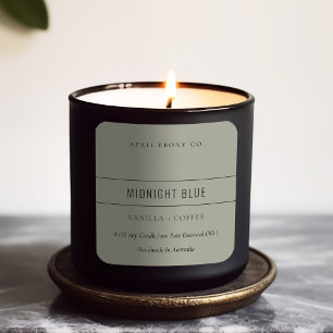 EENVOUDIGE ELEGANT MINIMAAL MODERN DUSKY GRAY GREE VIERKANTE STICKER