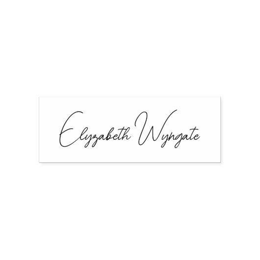 Eenvoudige Elegant Minimalist #23 Script naam alle Zelfinktende Stempel (Design)
