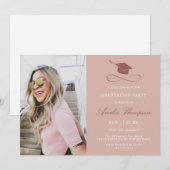 Eenvoudige Elegant roze fotograaf Kaart (Voorkant / Achterkant)