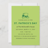 Eenvoudige Elegant Shamrock St Patricks Day Kaart (Voorkant)