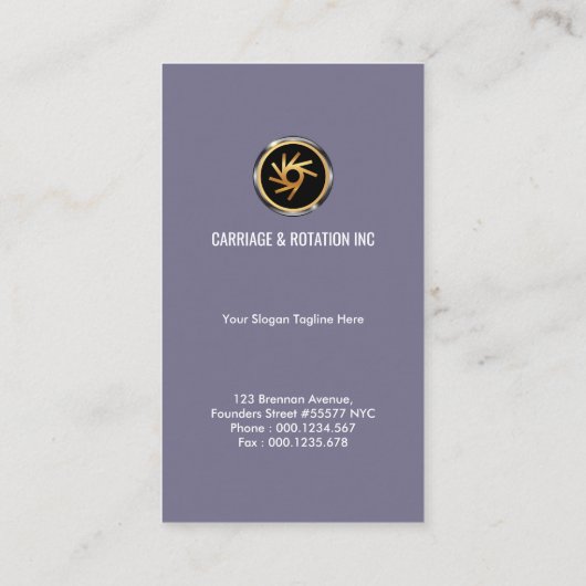 Eenvoudige Elegant Transparant White Wave CEO Foun Visitekaartje (Achterkant)