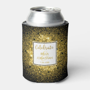 Eenvoudige Elegant Weddenschap Gold Glam Glitter C Blikjeskoeler