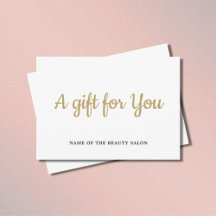 Eenvoudige Elegant White Faux Gold Beauty