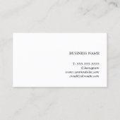 Eenvoudige Elegant White Rose Heart Coupon (Achterkant)