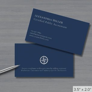 Eenvoudige Elegant Zilveren Logo Visitekaartje