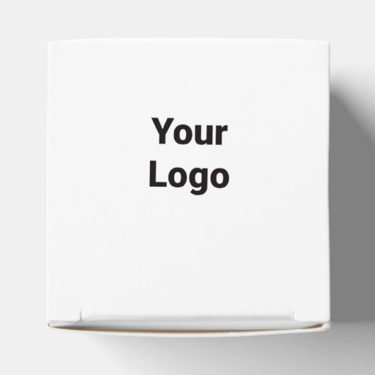 Eenvoudige elegante aangepaste add jouw naam marme bedankdoosjes (Bovenkant)