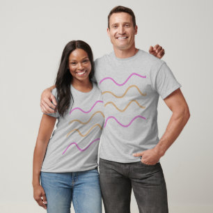 Eenvoudige elegante aangepaste logo hier bedrijf t-shirt