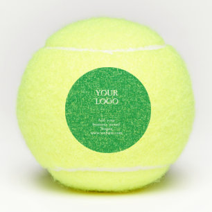 Eenvoudige elegante aangepaste logo hier voor bedr tennisballen