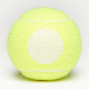 Eenvoudige elegante aangepaste logo hier voor bedr tennisballen