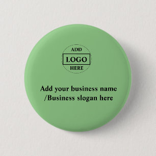 Eenvoudige elegante aangepaste logo in bedrijfskno ronde button 5,7 cm