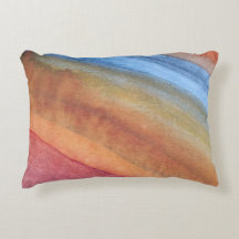 Eenvoudige Elegante Abstracte Bruine Blauwe Rode W