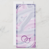 Eenvoudige Elegante Acryl Schilderen Trouwprogramm (Achterkant)