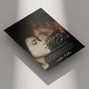 Eenvoudige & elegante bakstenen overlay foto bruil kaart