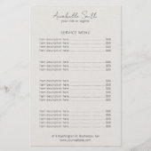 Eenvoudige Elegante Beige Minimalistische Moderne (Voorkant)