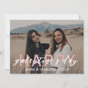 Eenvoudige Elegante Bestfriend Galentine's dag Feestdagenkaart