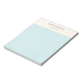 Eenvoudige, elegante, blauw lederen randlaptop notitieblok (Gedraaid)
