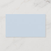 Eenvoudige elegante blauwe formulering bruiloft rs informatiekaartje (Achterkant)