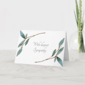 Eenvoudige elegante botanische sympathie kaart (Voorkant)
