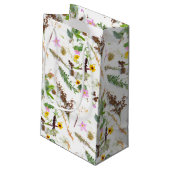 Eenvoudige elegante botanische wilde bloem voor vo klein cadeauzakje (Achterkant Gekanteld)