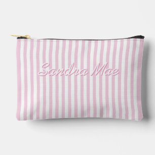 Eenvoudige Elegante Chic Streep Patroon Toilettas Etui