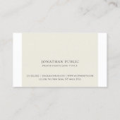 Eenvoudige elegante Creative Plain Professional Mo Visitekaartje (Achterkant)
