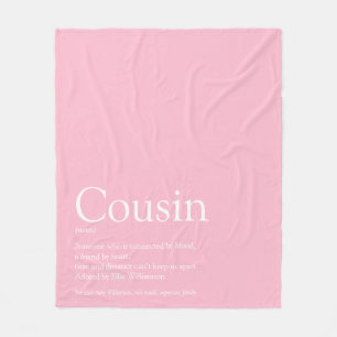 Eenvoudige Elegante Definitie Neef Roze Fleece Deken