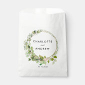 Eenvoudige elegante eucalyptus bedankzakje (Voorkant)