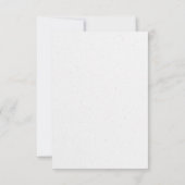 Eenvoudige elegante Floral Bedankkaart (Achterkant)