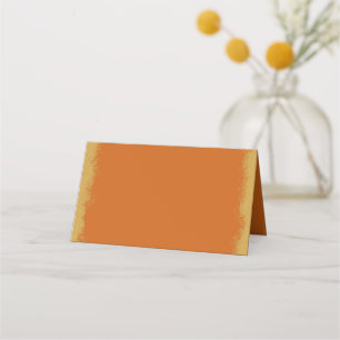 Eenvoudige Elegante Goud Gekleurde Rand Oranje Pla