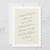 Eenvoudige Elegante Handgeschreven Script Bruiloft Kaart (Voorkant)