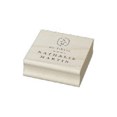 Eenvoudige Elegante Initialen Ex Libris Monogram B Rubberstempel (Stempel)